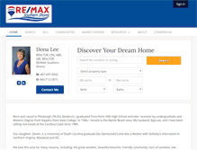 Tablet Screenshot of donalee.northmyrtlebeachhomesonline.com